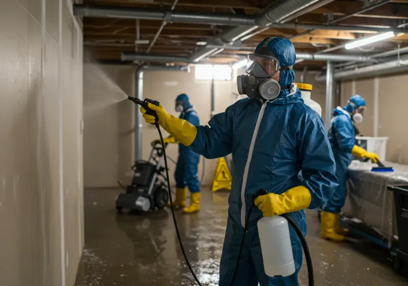 Basement Sanitization and Antimicrobial Treatment process in Somerset, PA